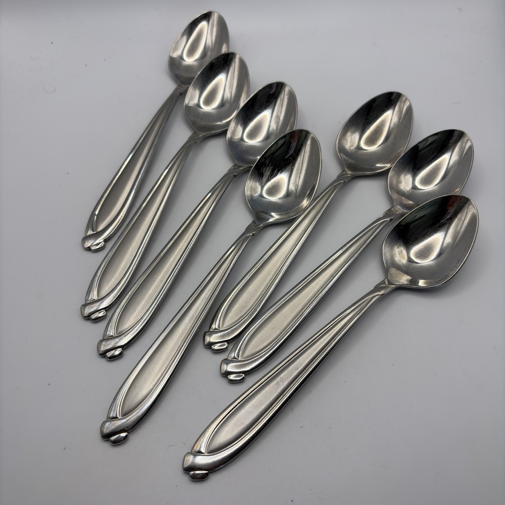 7 Hampton Silversmiths CONCORDE Dinner Spoons Stainless Steel Flatware 18/8